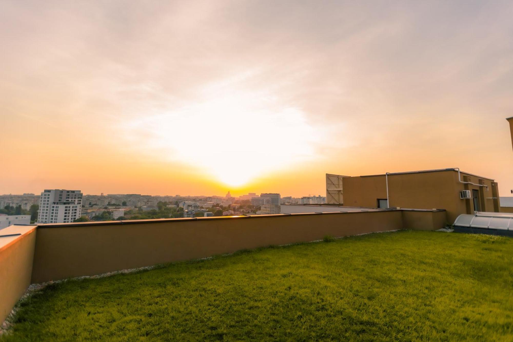 Sunset Apartment - Central Apt With Rooftop Garden Bükreş Dış mekan fotoğraf